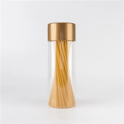 ظروف پلاستیکی طلایی 37 اونس با درب