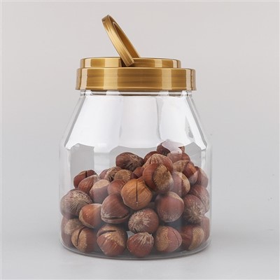 ظروف پلاستیکی 900 میلی لیتری با درب طلایی